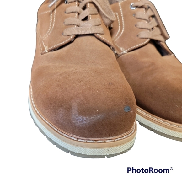 Madison Avenue Simpson Brown Faux Suede Oxford Shoes - Picture 4 of 6